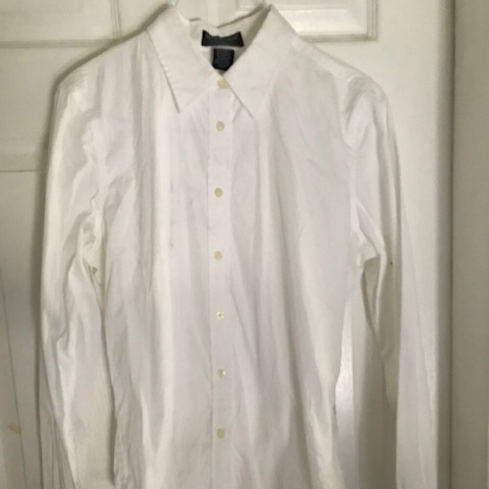 Polo Ralph Lauren White Longsleeve Button Down Shirt Size M